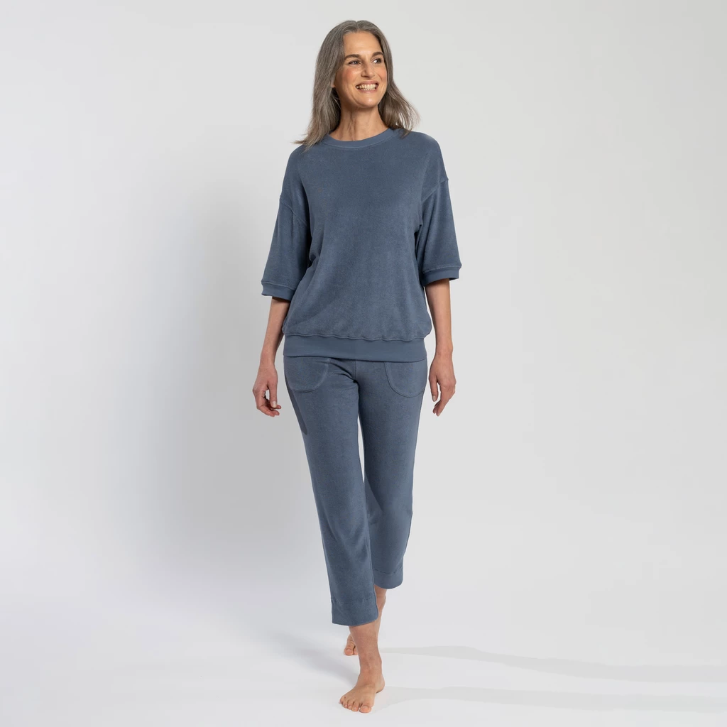 Sunday in Bed X Torquato Shirt Ivy Frottee Dusty Blue XL