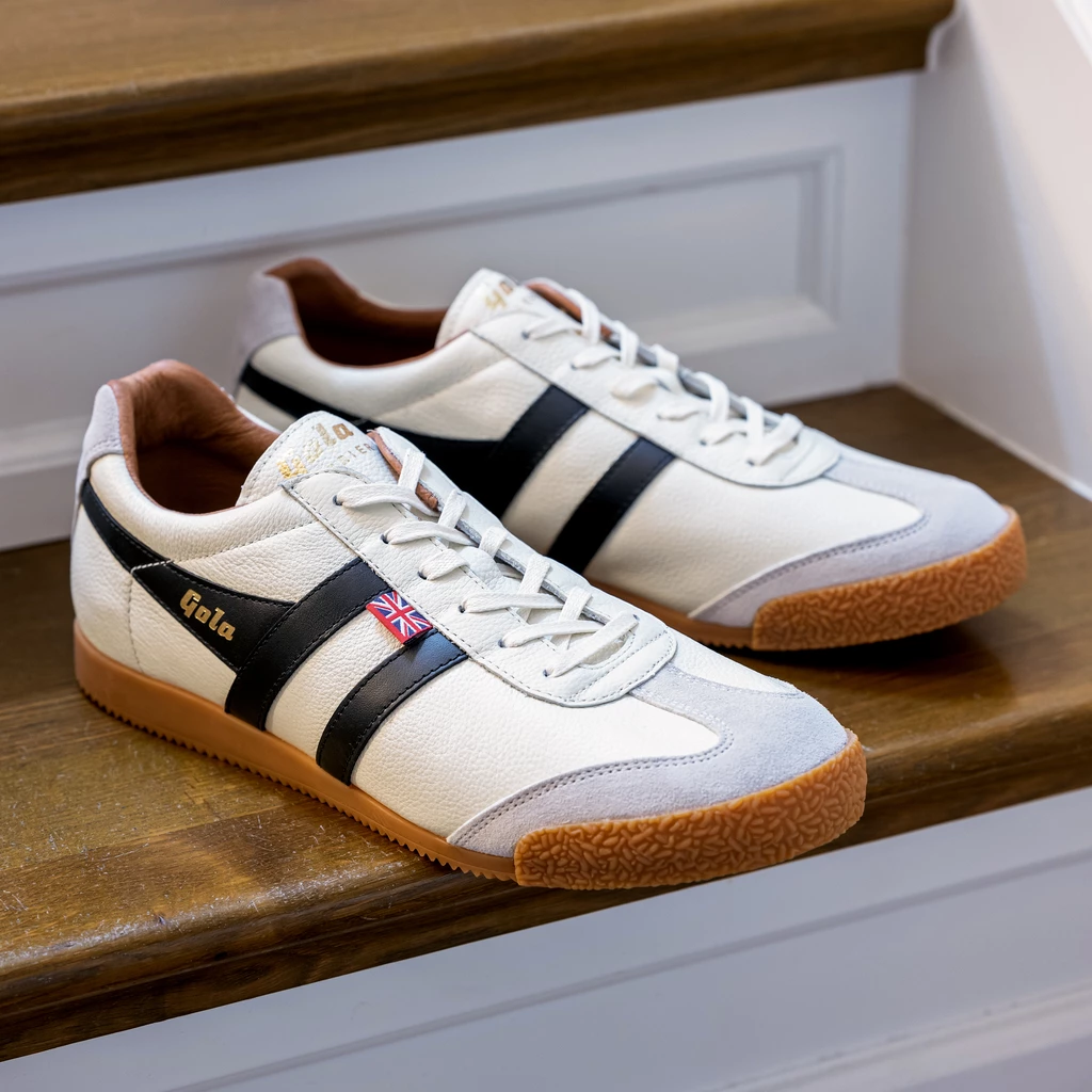 Gola Harrier Elite Herren, Weiß/Schwarz Gr. 45