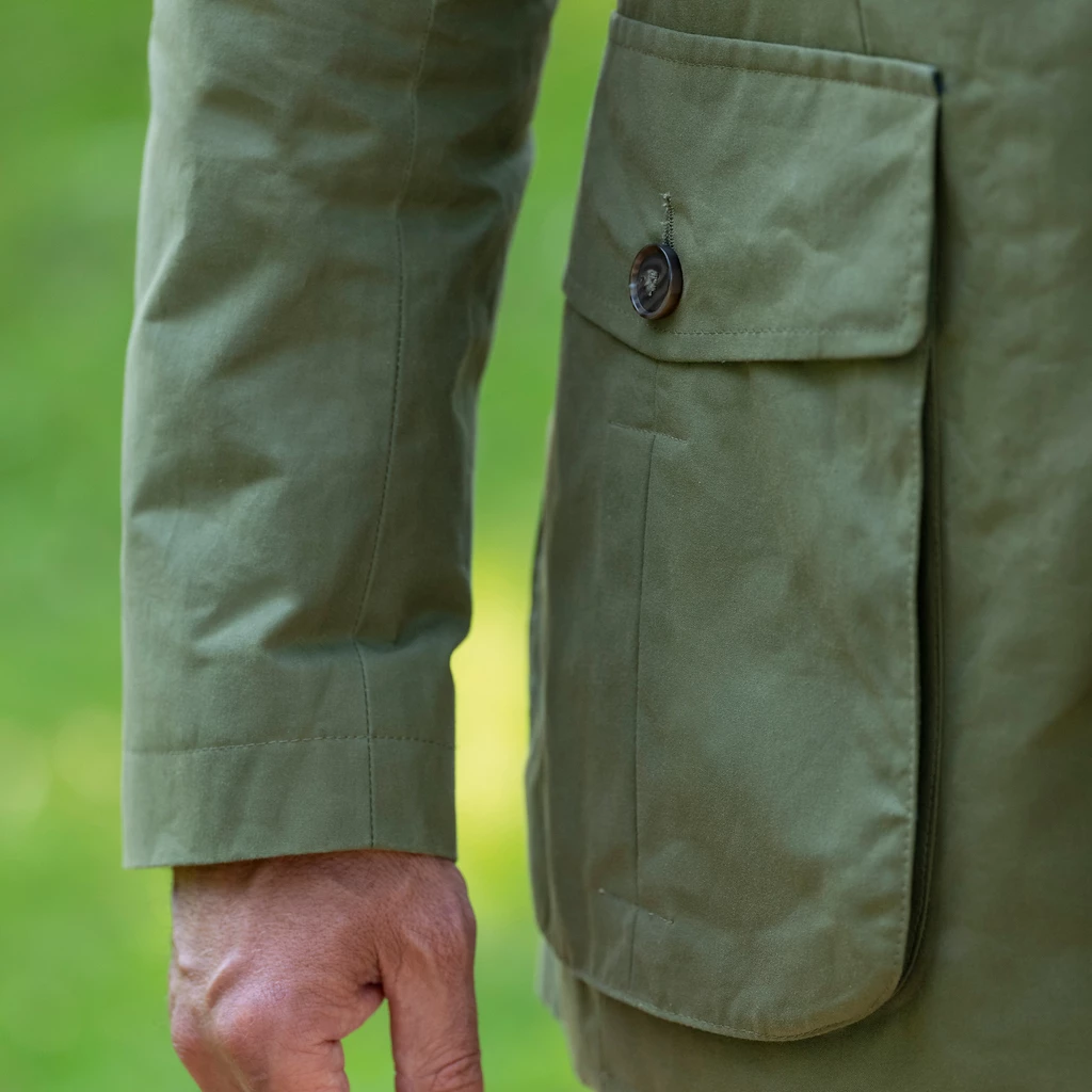 Risby & Leckonfield: Waxed Shooting Jacket Gr. 48