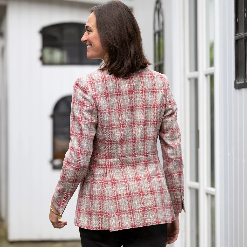 Risby & Leckonfield Blazer Rot / Beige