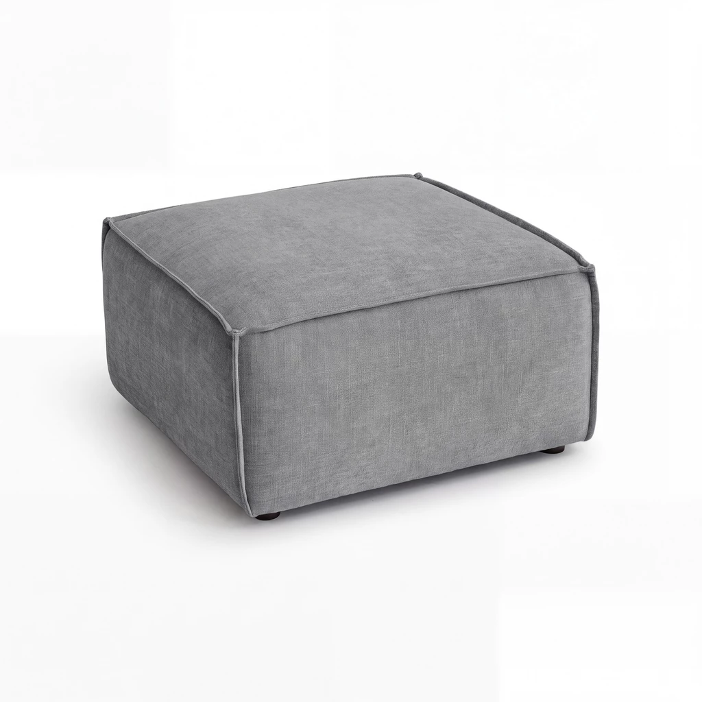 Modulares Sofa Estrade 4-Sitzer Kieselgrau
