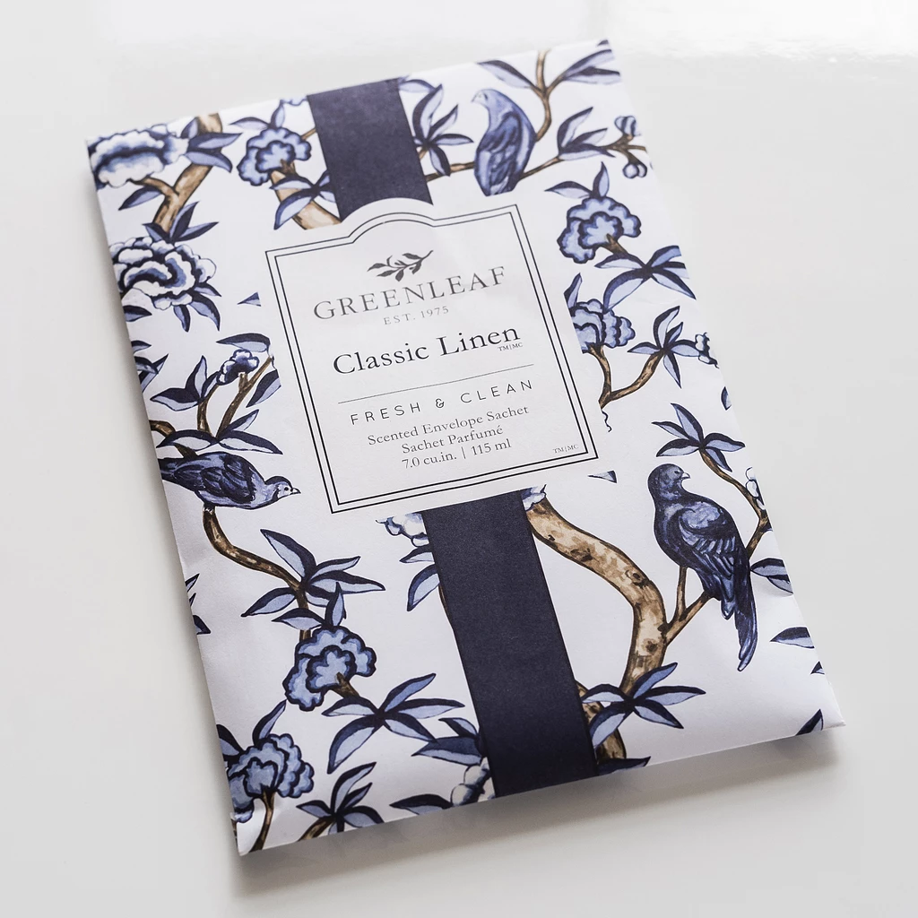 Green leaf Duftumschläge Classic Linen
