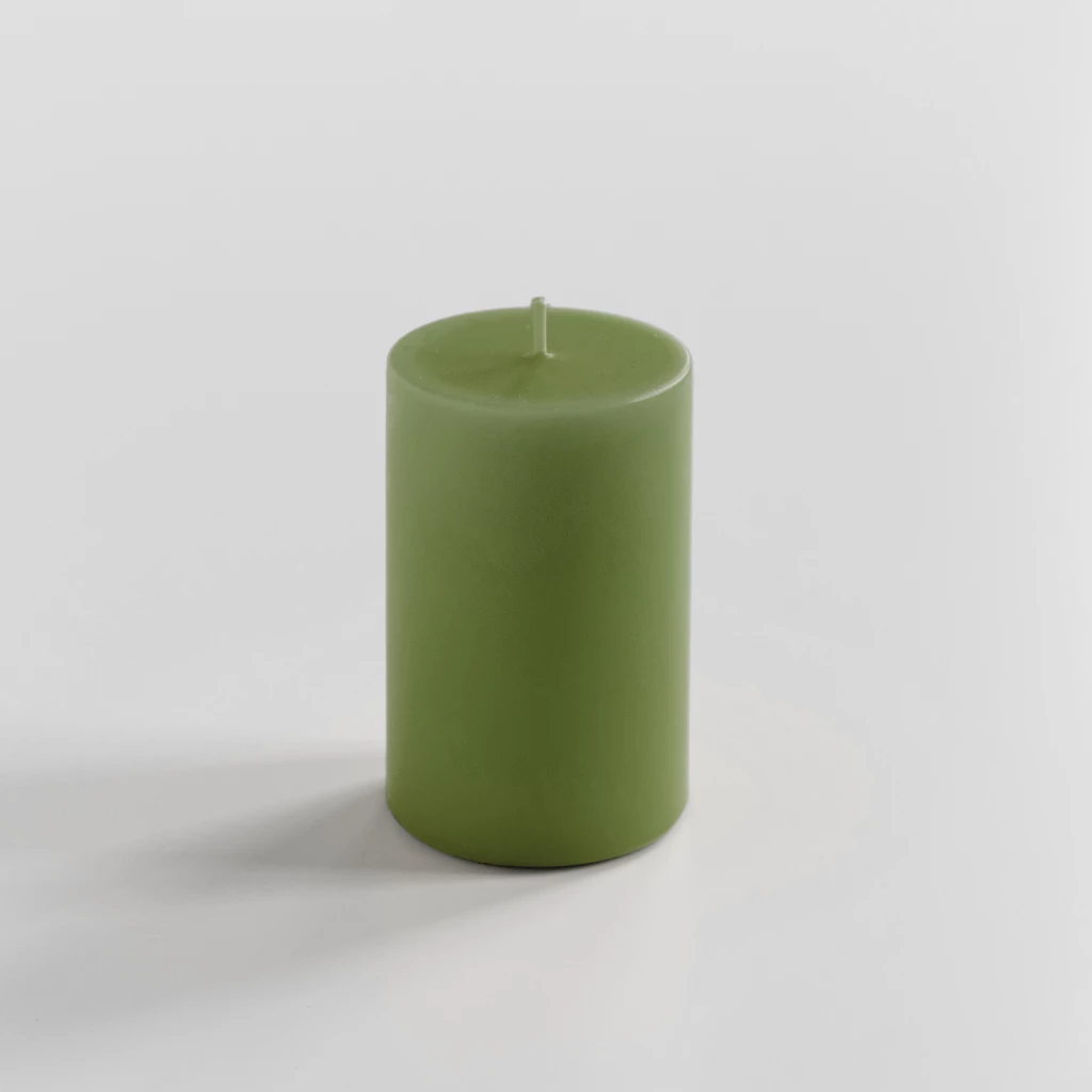 Ester & Erik Stumpenkerze 10 cm Ø 7 cm Apple Green