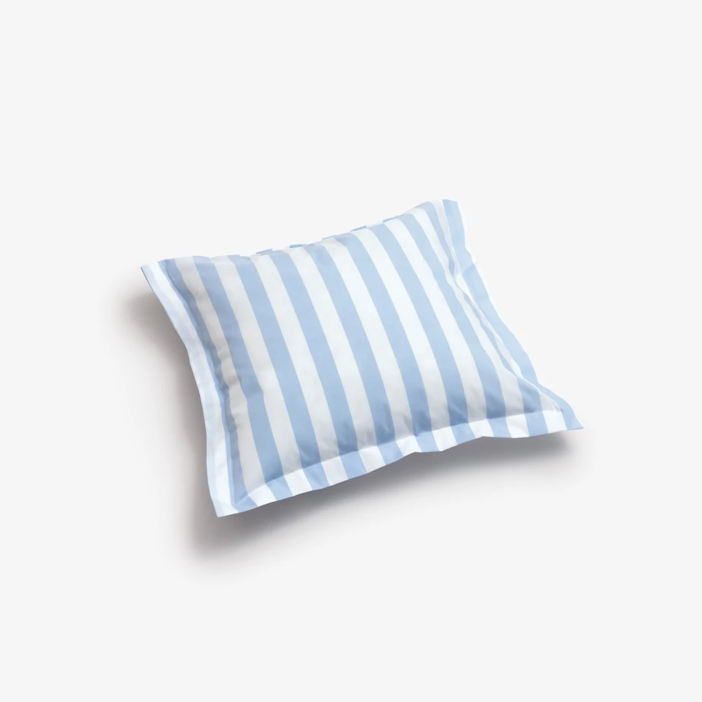 Kissenbezug Liselund Blockstreifen Hellblau 40 x 40 cm