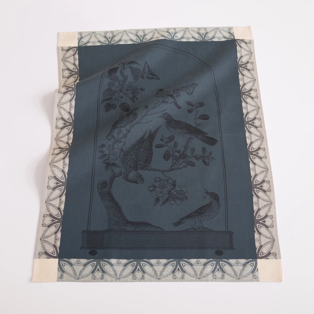 Le Jacquard Français Geschirrtuch Animales Nuit/Nachtblau