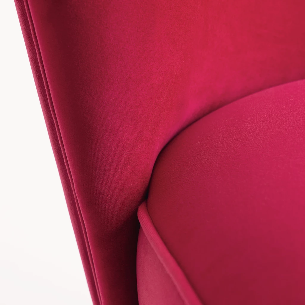 Midcentury Sessel Kopenhagen Ruby Velvet