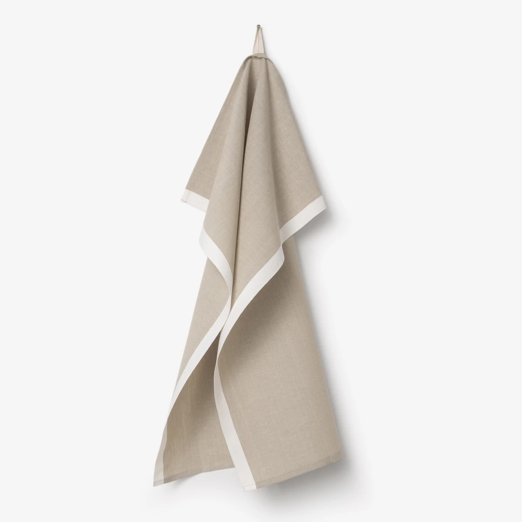 Geschirrtuch Two-Tone Natur/Weiß