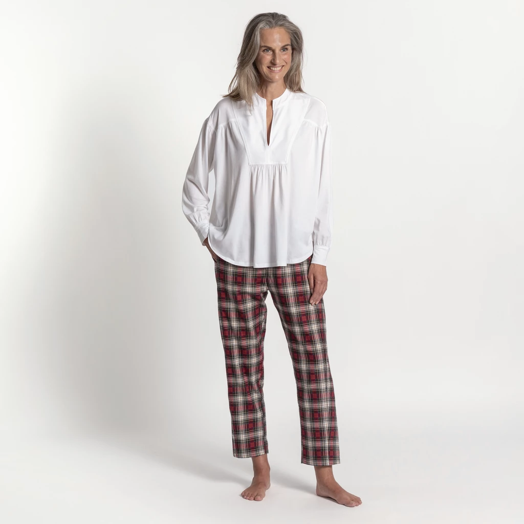 Sunday in Bed X Torquato Hose Chloe Tartan