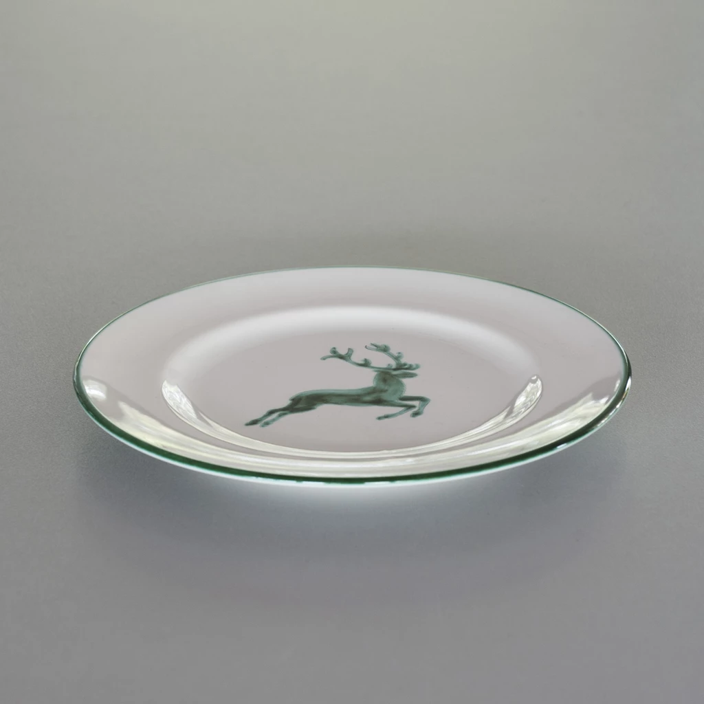 Teller Grüner Hirsch 22 cm