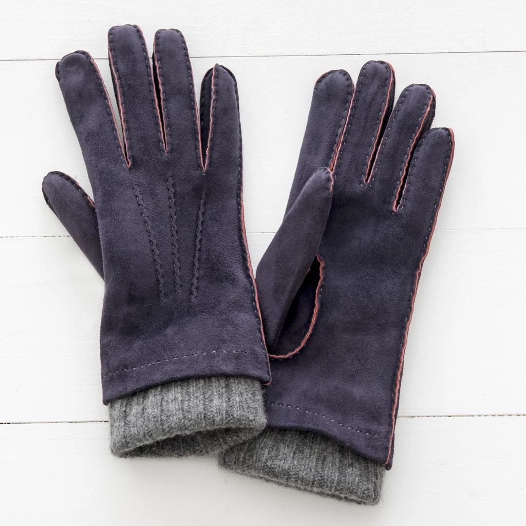 Damenhandschuhe aus Ziegenleder mit Stulpe