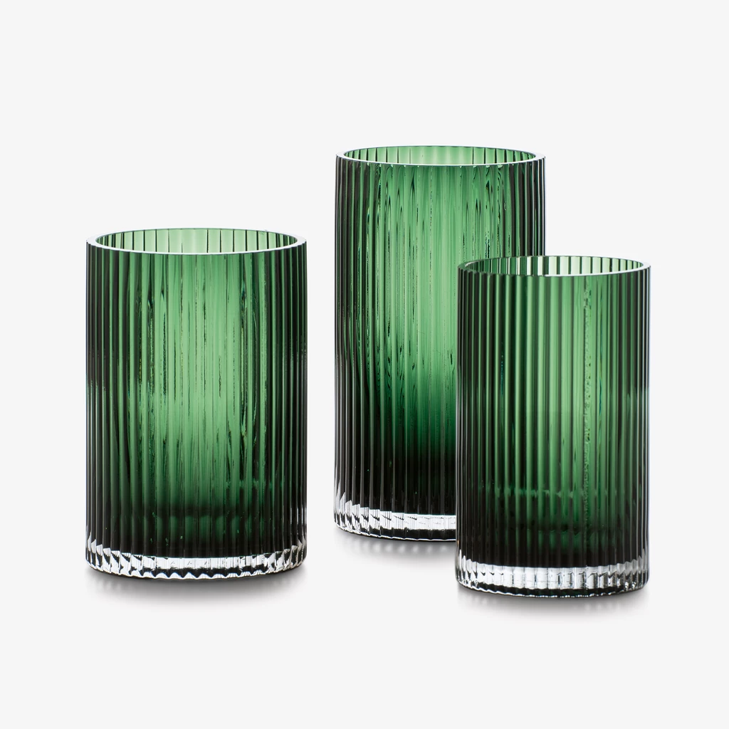Vase Cannella 25 cm Flaschengrün