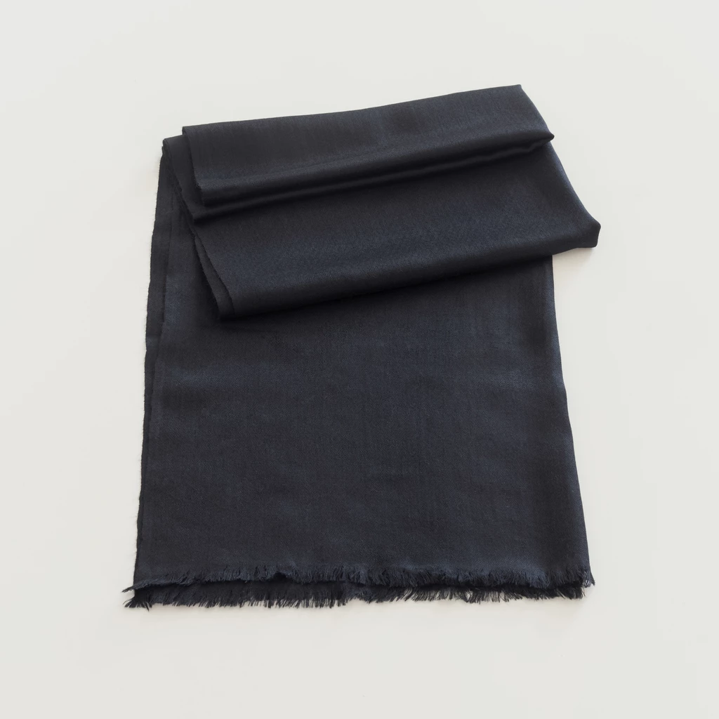 Kashmir Loom Wollschal Black