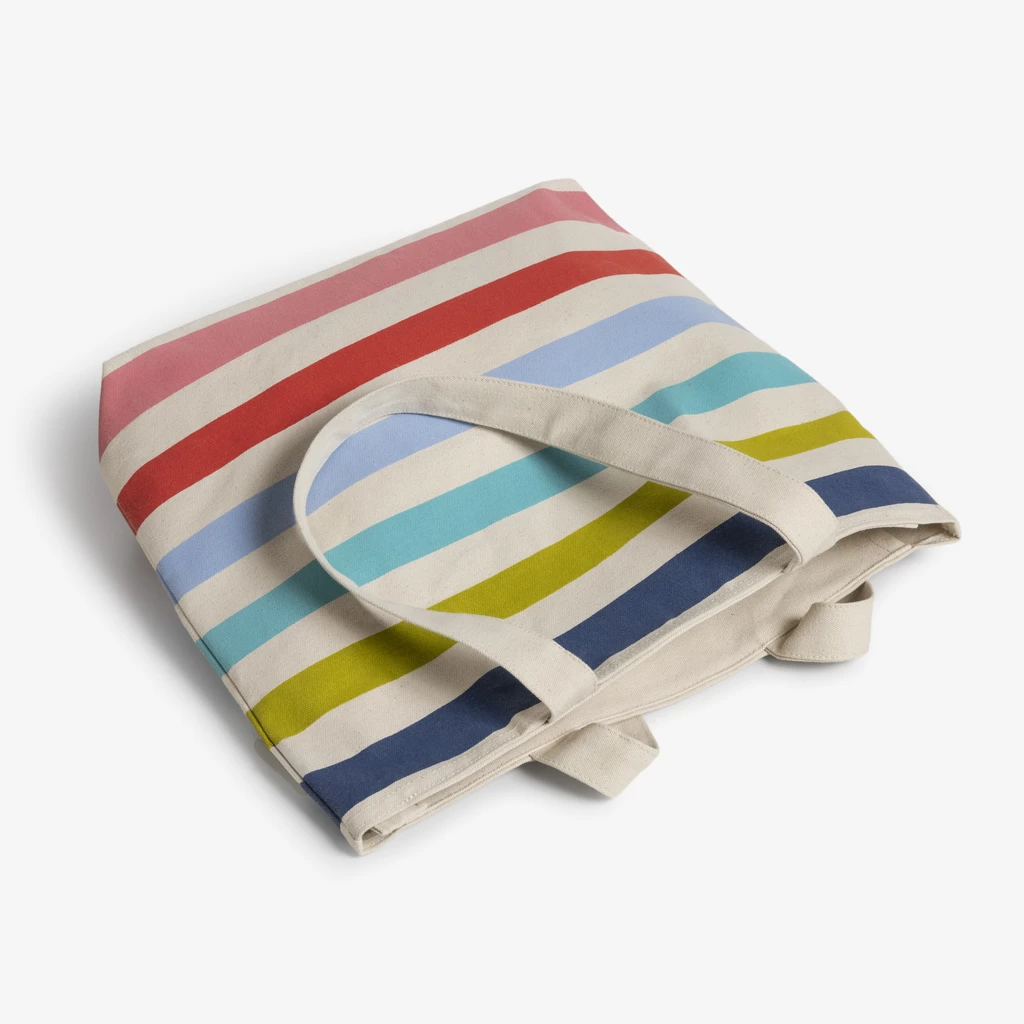 Canvas Tote Bag Coastal Stripes