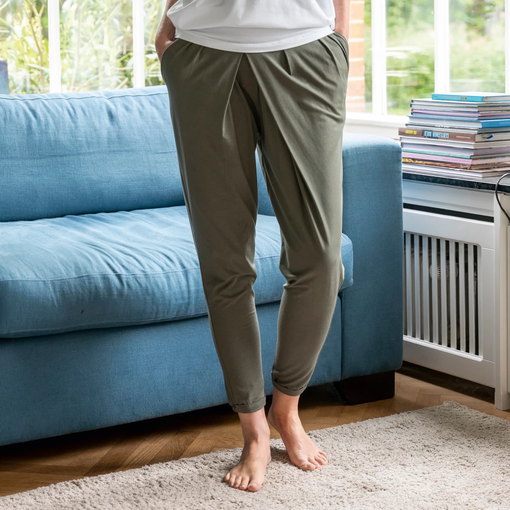 Sunday in Bed X Torquato Pyjamahose Mila lang Olive XL