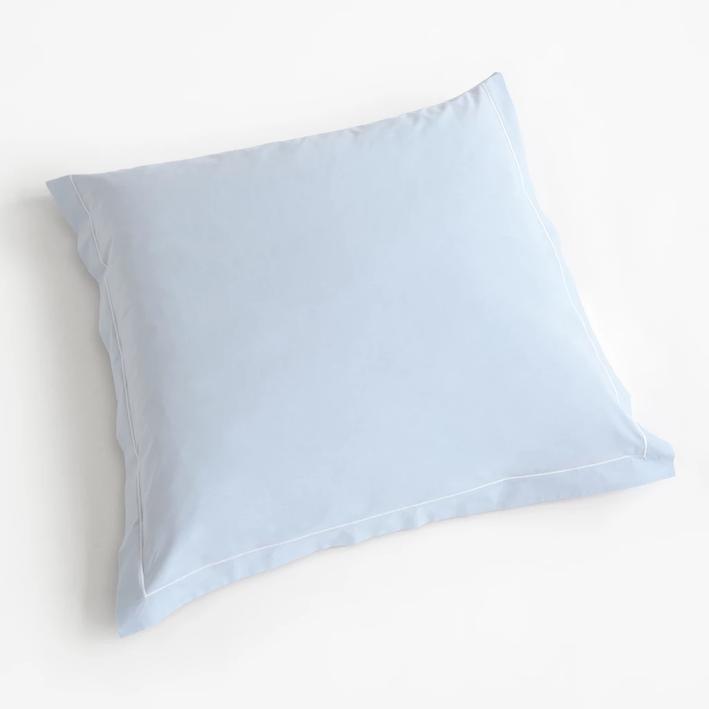 Kissenbezug Perkal Blau 80 x 80 cm
