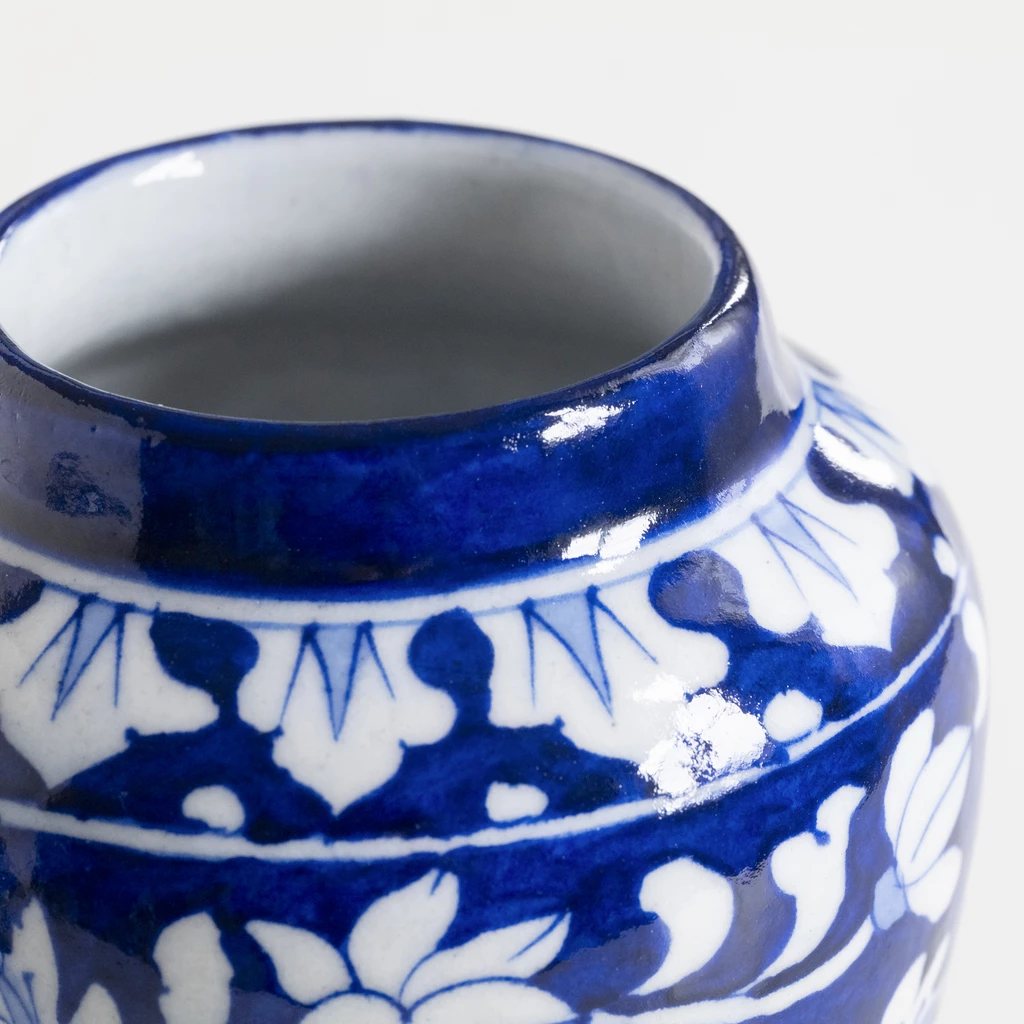 Vase Blue Pottery klein