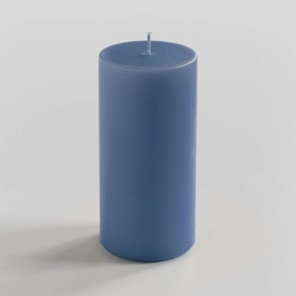 Ester & Erik Stumpenkerze 15 cm  Ø 7 cm Jeans Blue