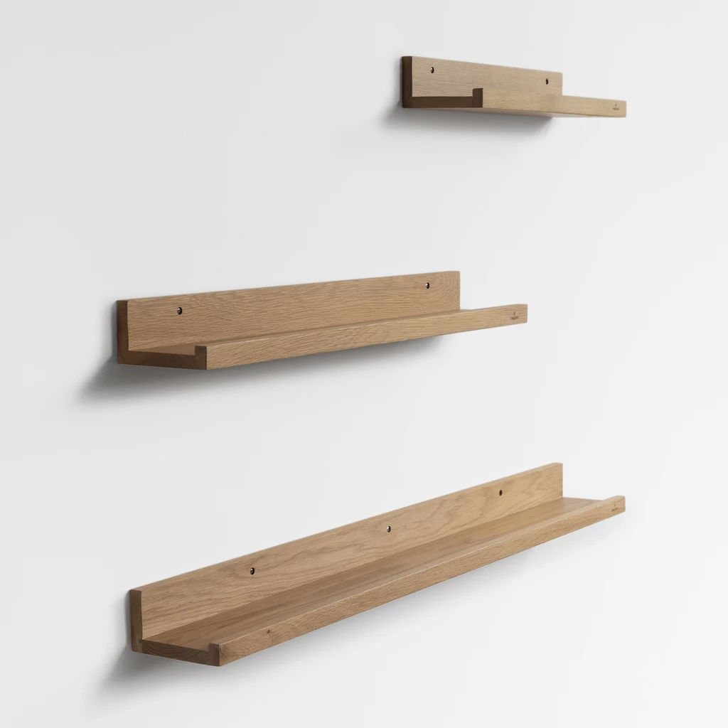 Wandregal Eichenholz 50 x 14 cm