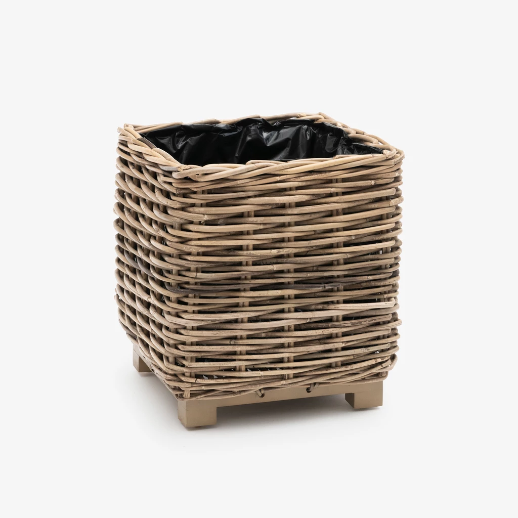 Rattan-Pflanzkörbe 2er-Set