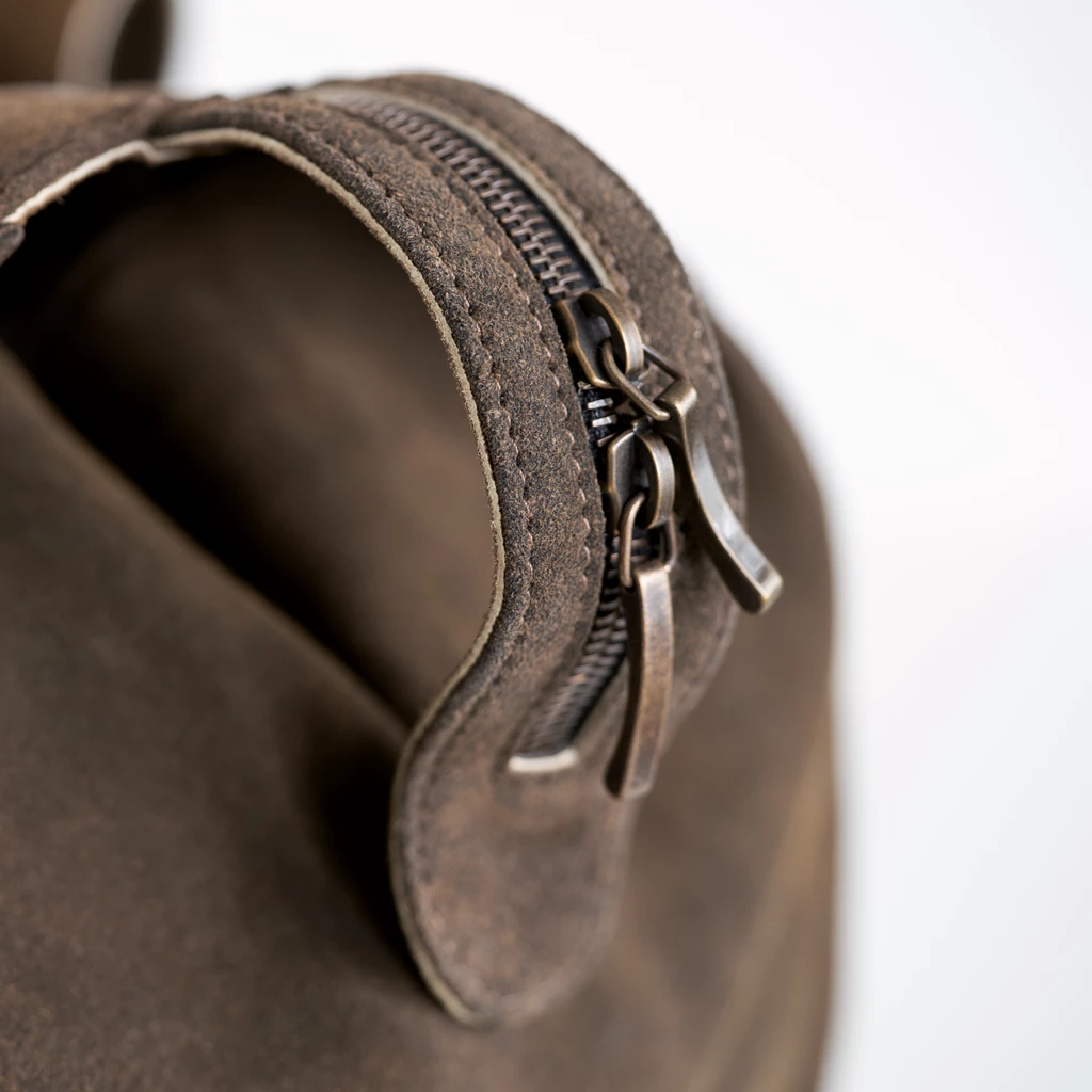 Thomas Riemer X Torquato Weekender aus Ziegenleder