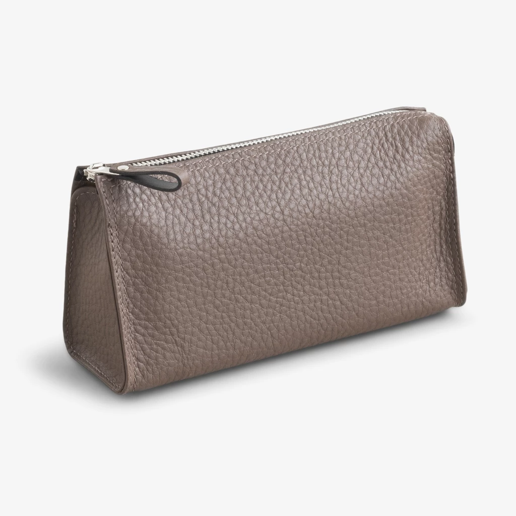 Hammann Kosmetiktasche Kalbsleder Taupe