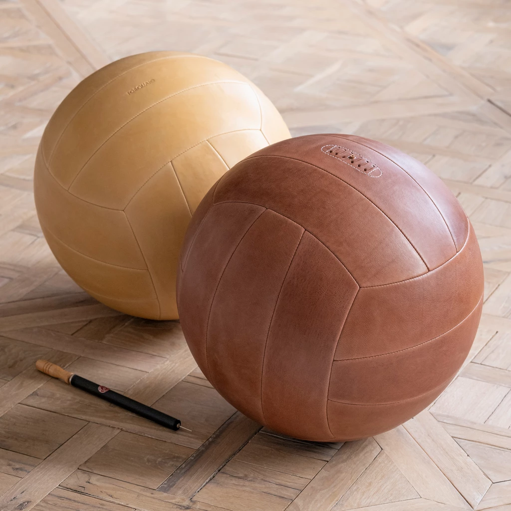 Ledersitzball 1954 Dunkelbraun