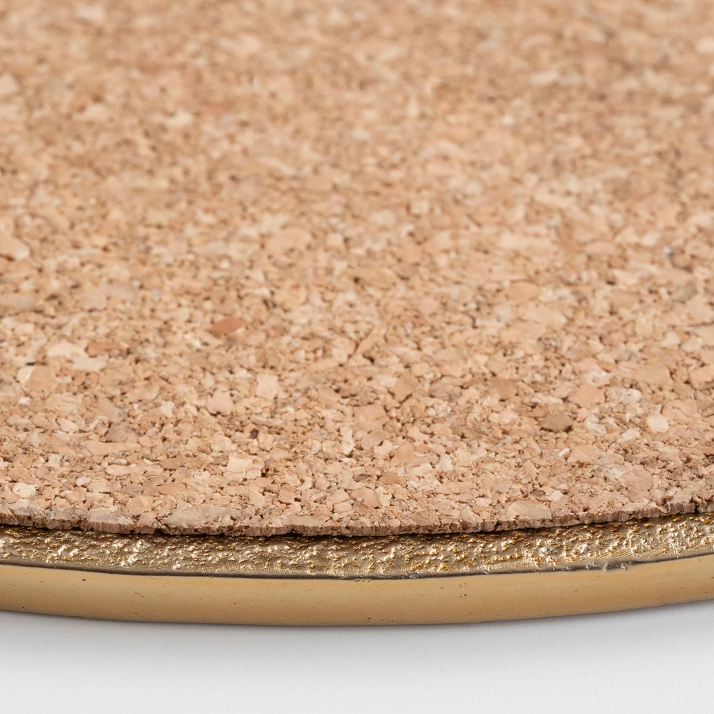 Platzteller Madras Bronzegold