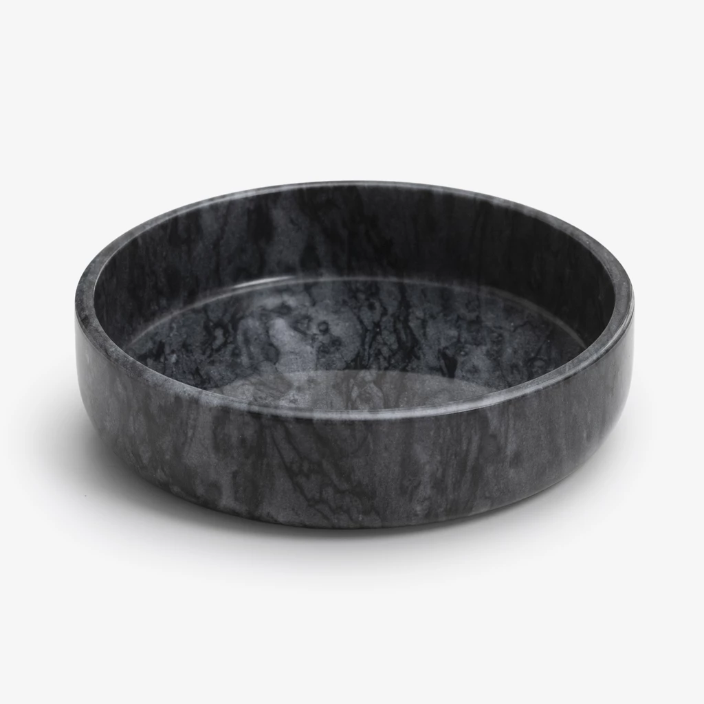 Schale aus schwarzem Marmor