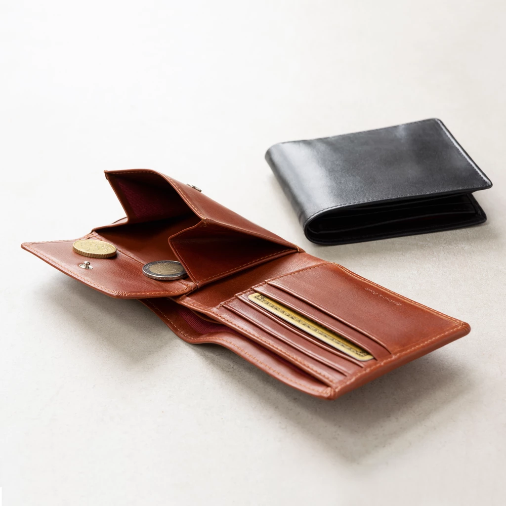 Balfour & Poole Portmonnaie mit Münzfach Schwarz
