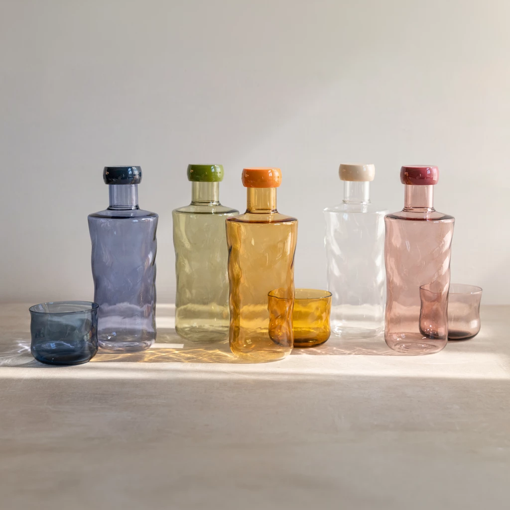 Wasserflasche Paveau Swirl Grün