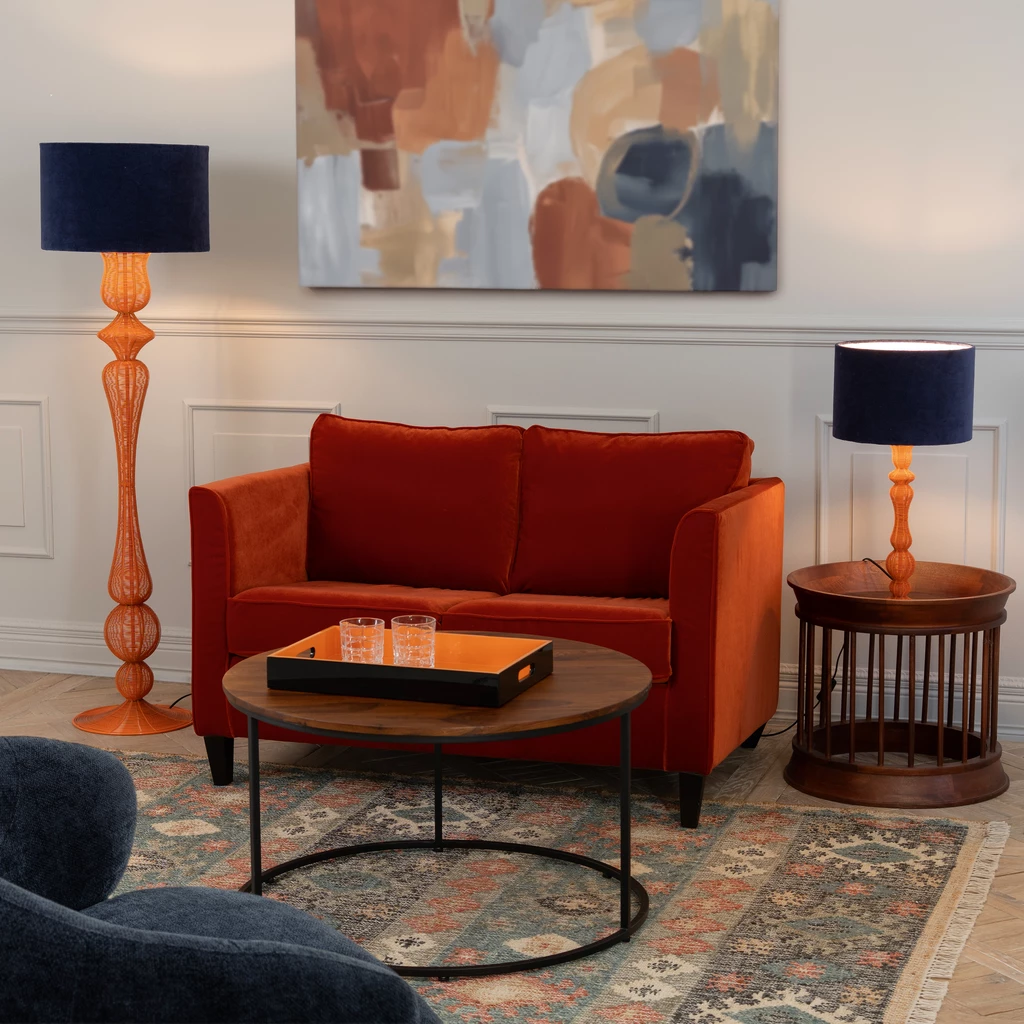 Tischlampe Mesh Orange