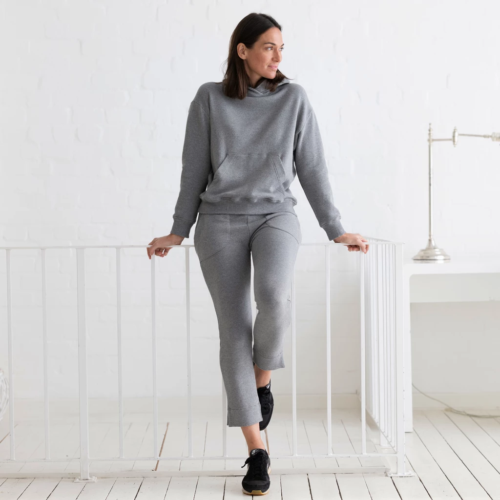 Sunday in Bed X Torquato Hoodie Wanda Grau Melange S