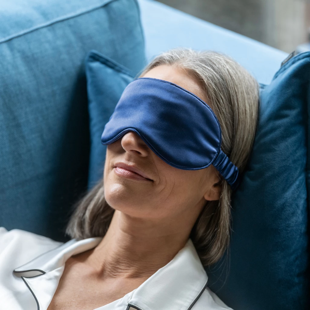 Schlafmaske aus Seide