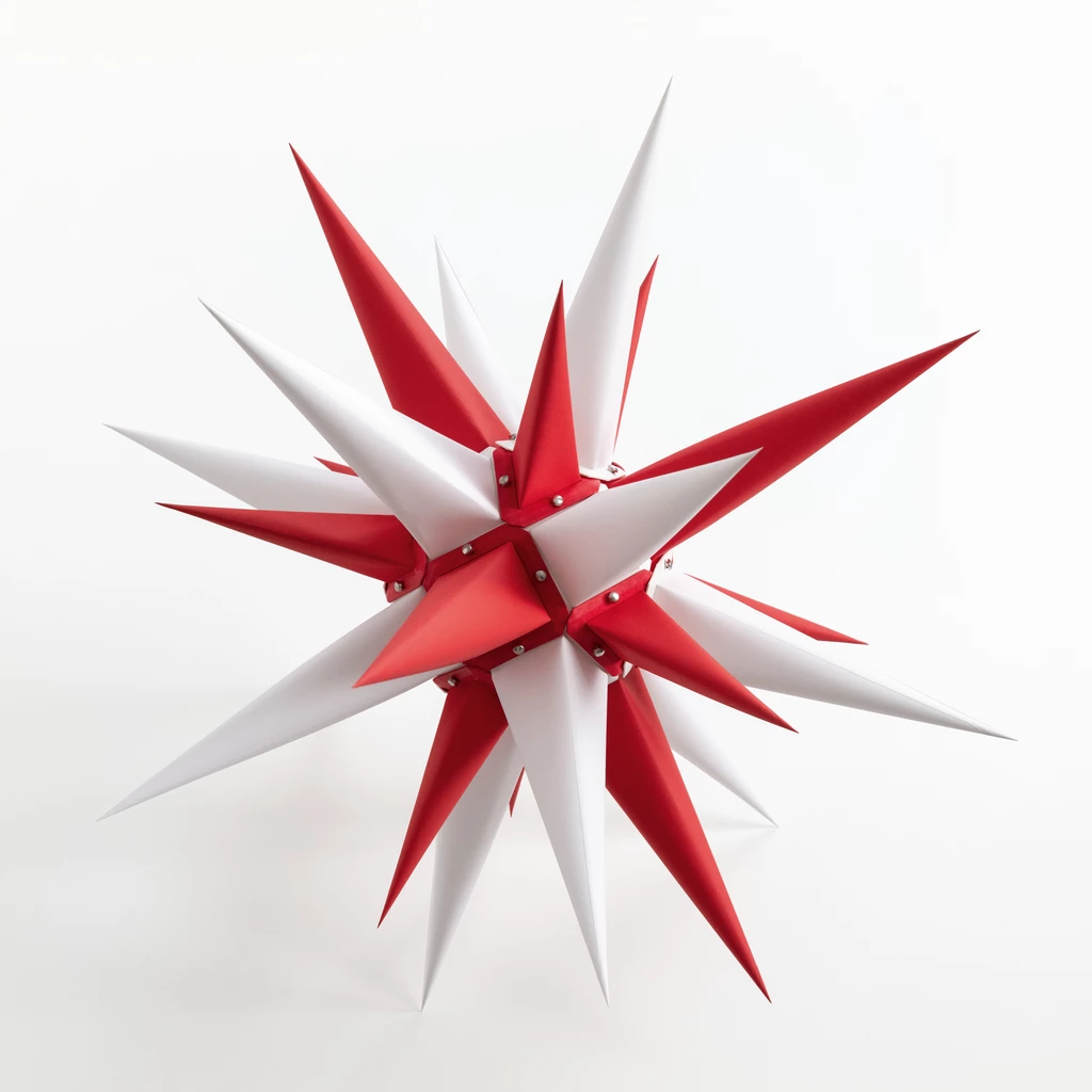 Herrnhuter Stern aus Papier