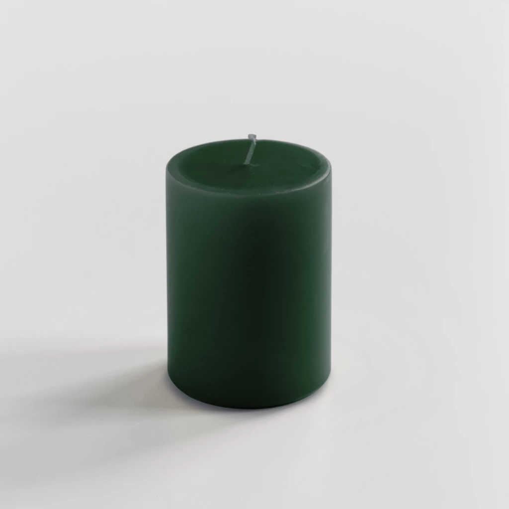 Ester & Erik Stumpenkerze 10 cm Ø 6 cm Dark Green