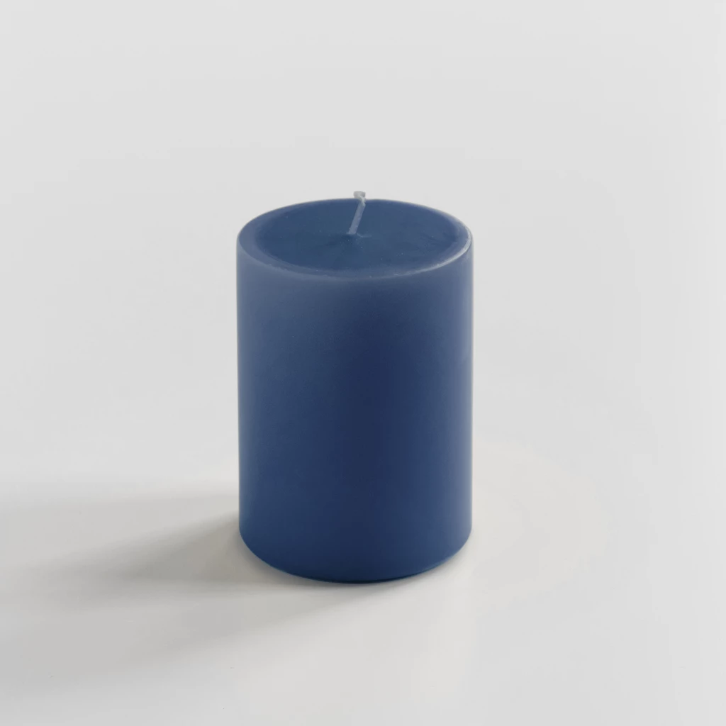Ester & Erik Stumpenkerze 10 cm Ø 6 cm Blue