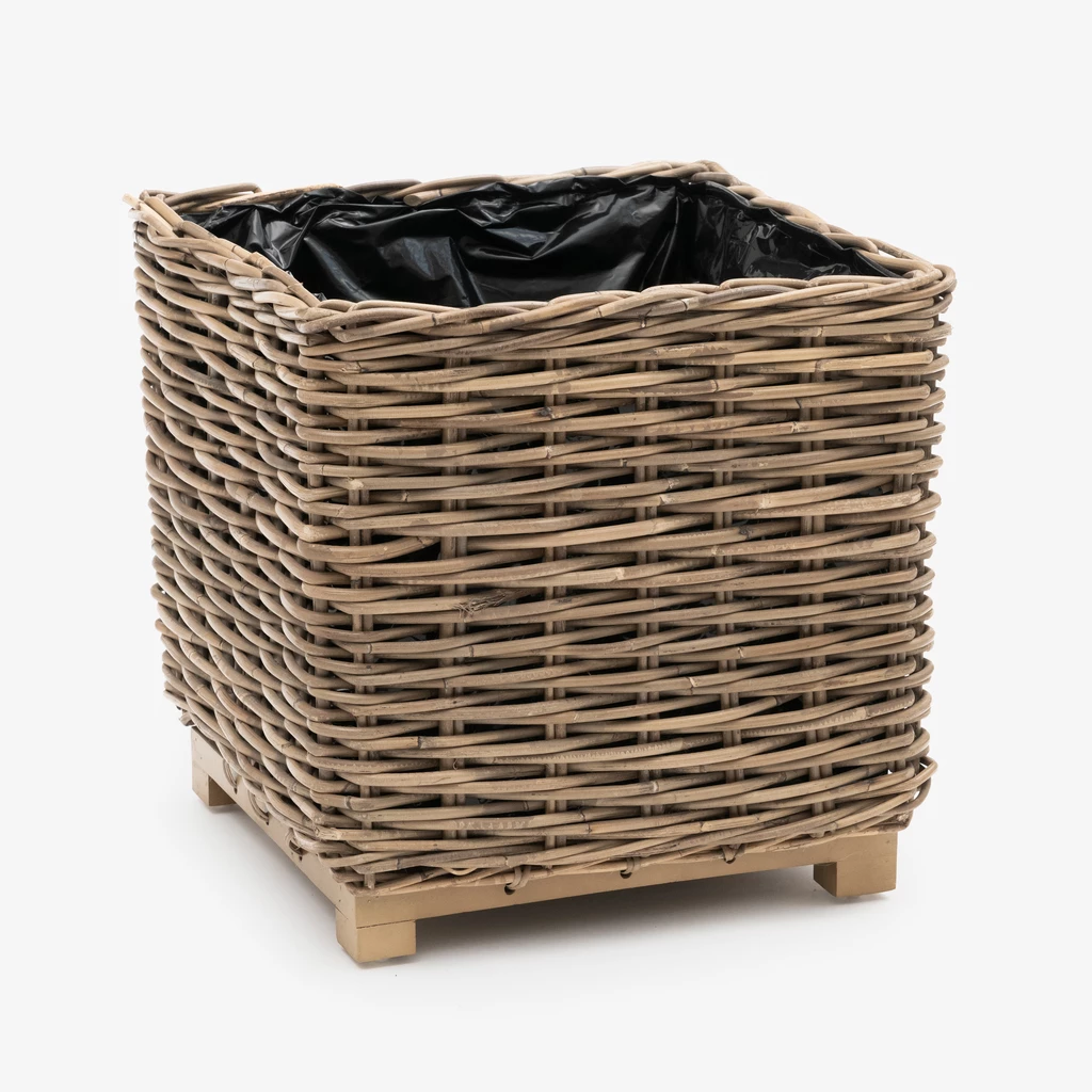 Rattan-Pflanzkörbe 2er-Set