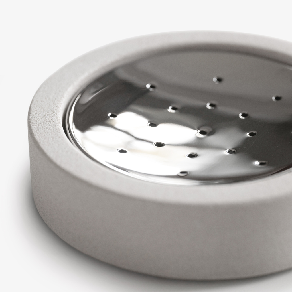 Seifenschale mit Metalleinsatz Sandstone - 4