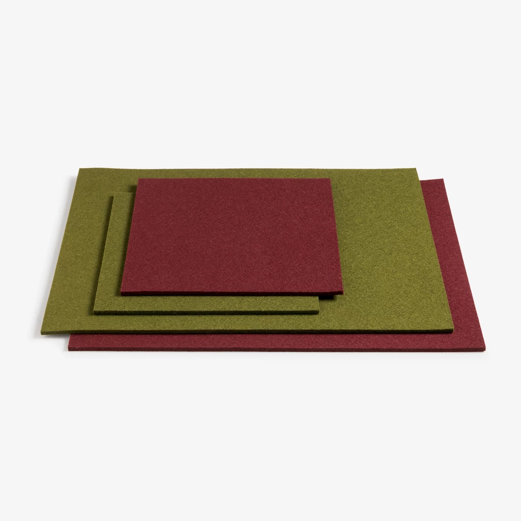 Wollfilz Untersetzer 25 x 25 cm Oliv