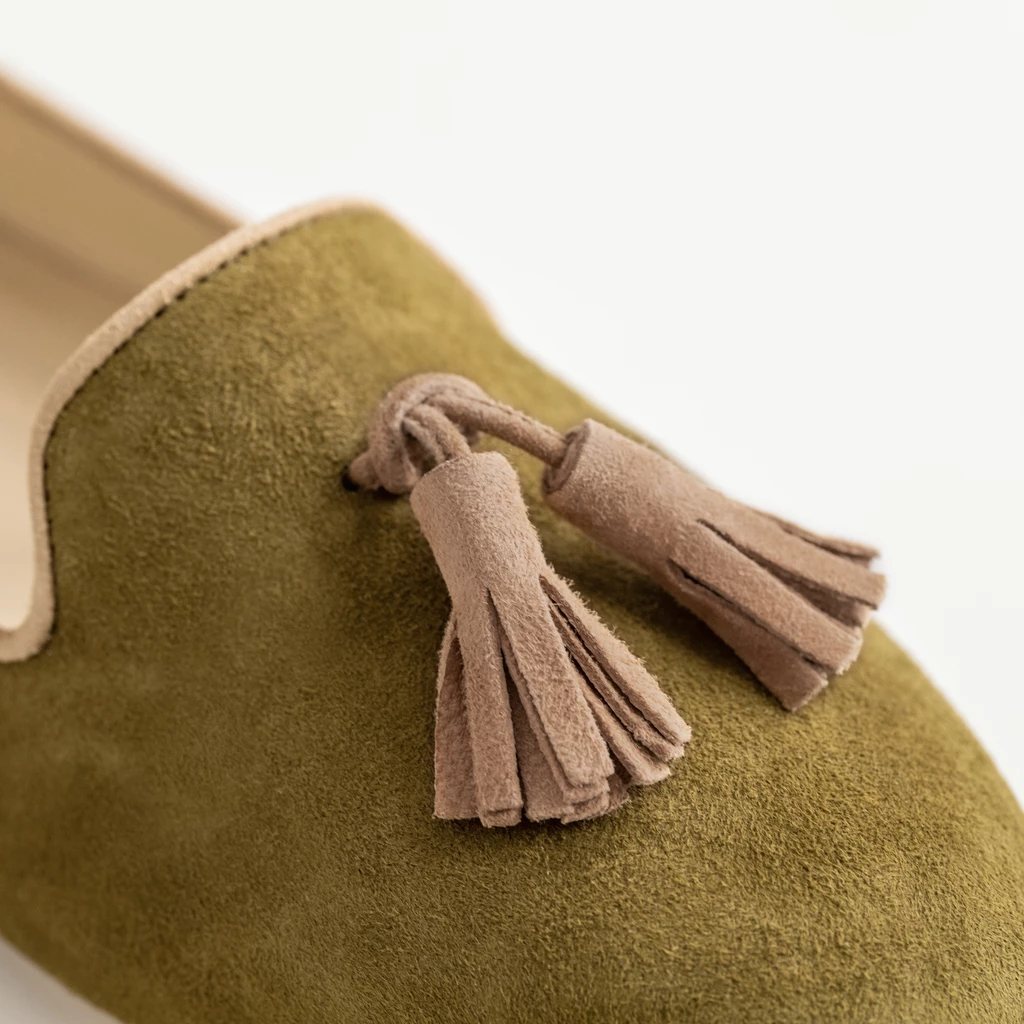 Belle Amie Tassel Loafer Damen Khaki Gr. 37