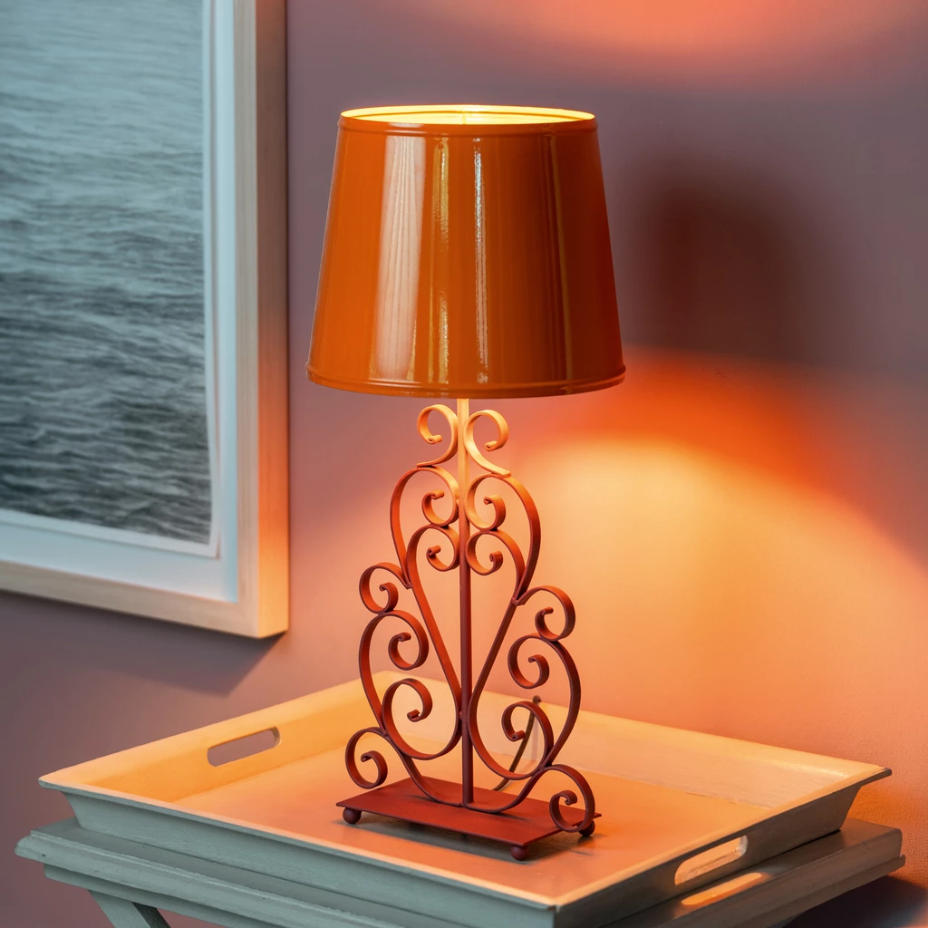 Tischlampe Arabesque Bordeaux