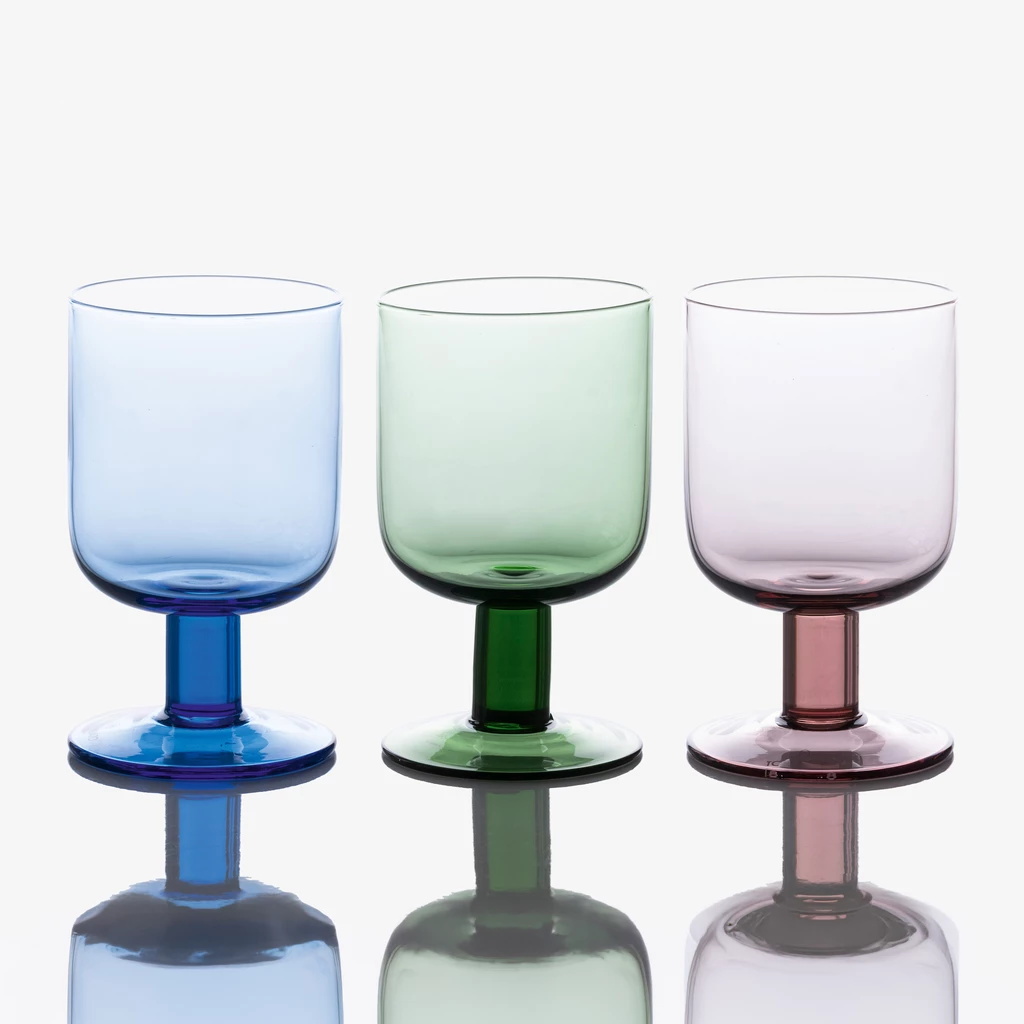 Weinglas Liscio Blau 4er-Set