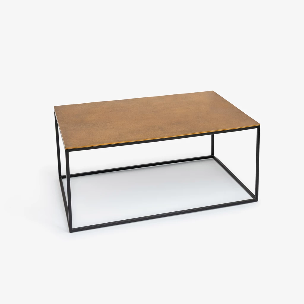 Couchtisch Madras 86 x 58 cm Bronzegold