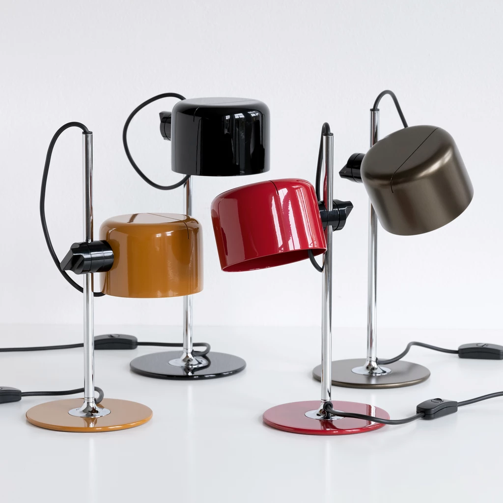 Tischlampe Oluce Mini Coupé Schwarz