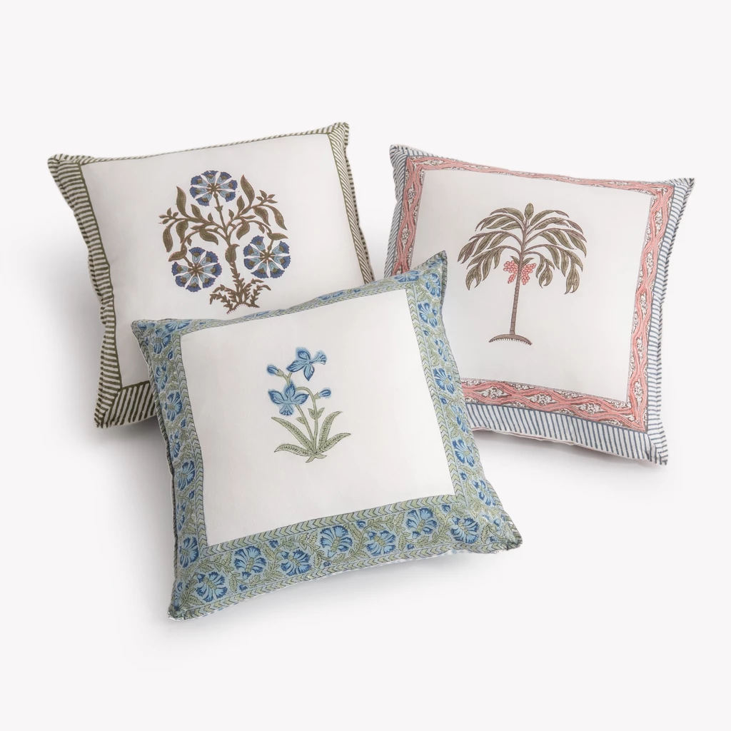 Kissen Blockprint Mughal Boota