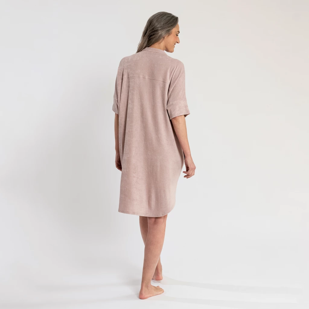 Sunday in Bed X Torquato Kleid Rania Frottee Powder M