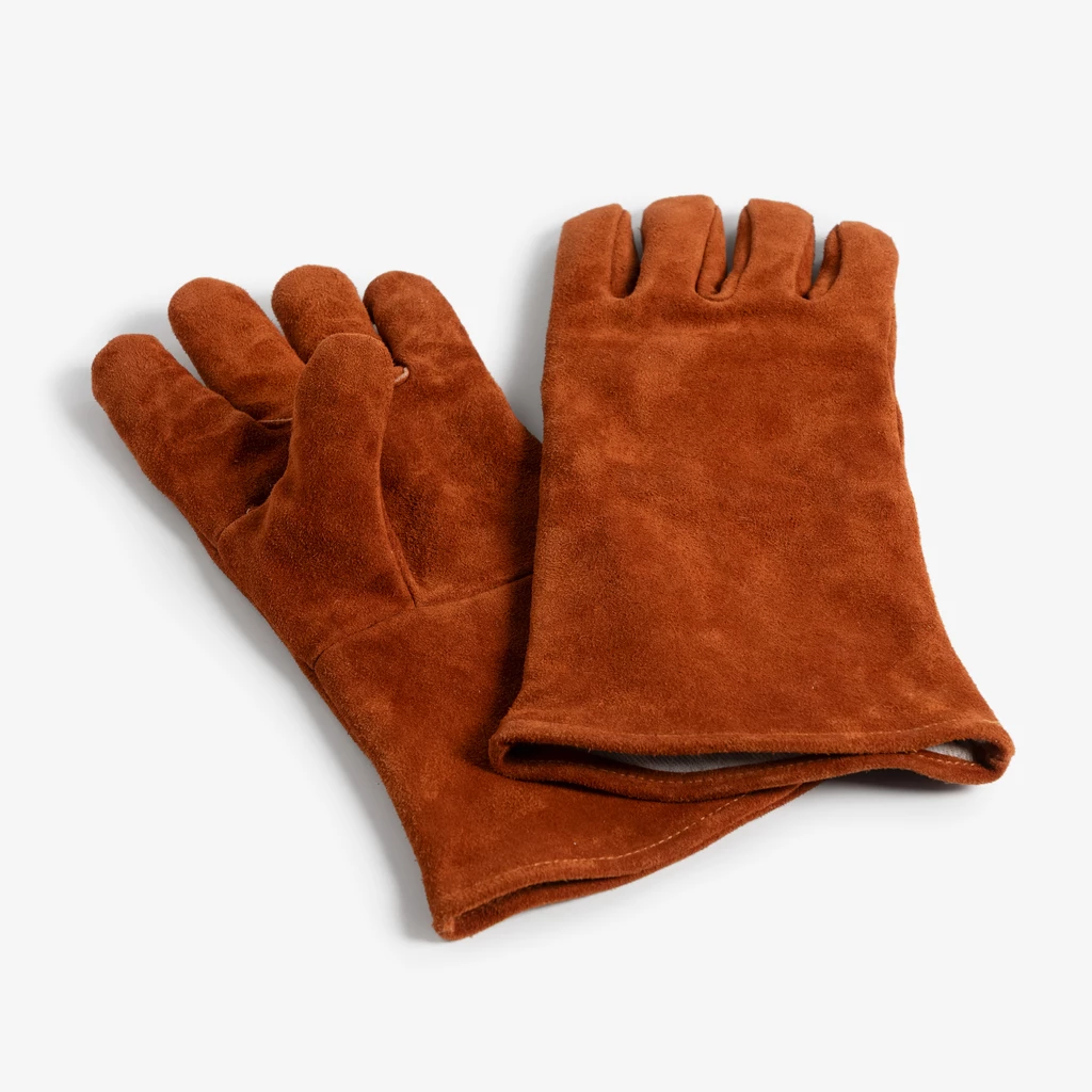 Kamin- und Ofenhandschuhe Wildleder