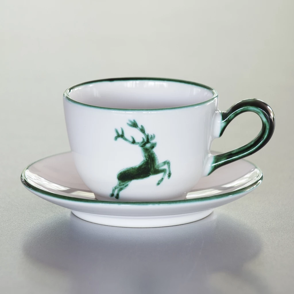 Untertasse Grüner Hirsch