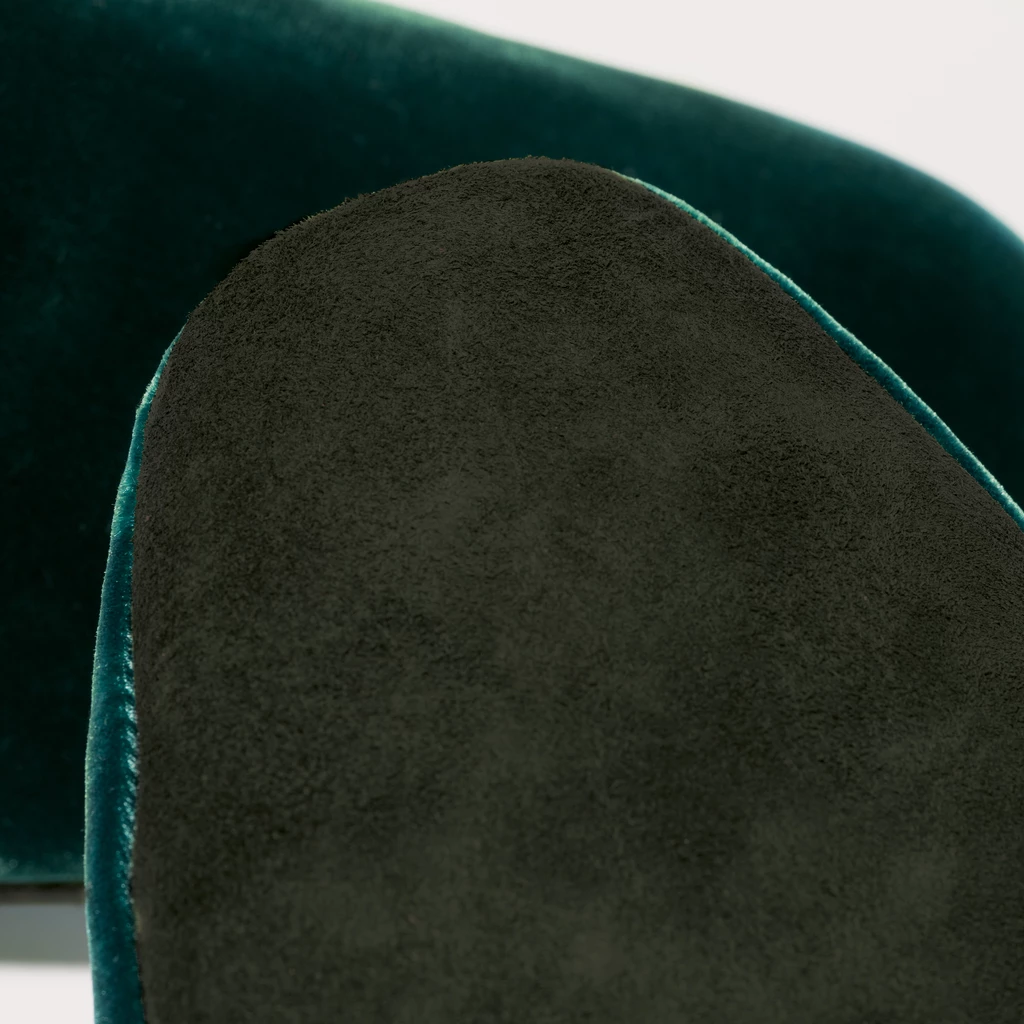 Hoomie Samtslipper Château Herren Green Gr. 46