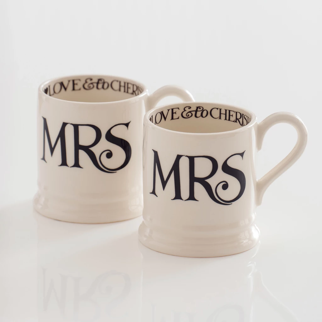 Mugs Mr & Mrs Emma Bridgewater 2er-Set